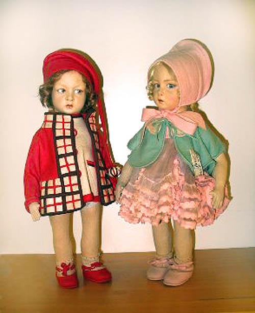 110 Series Lenci dolls, 1920's , private collection of R. John and Susan Wright  