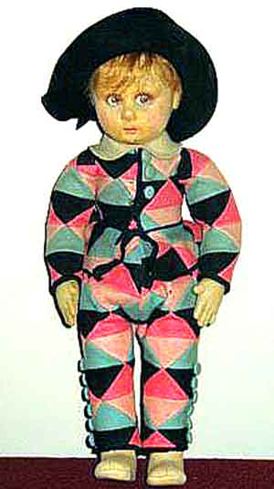 Lenci Harlequin  Child doll