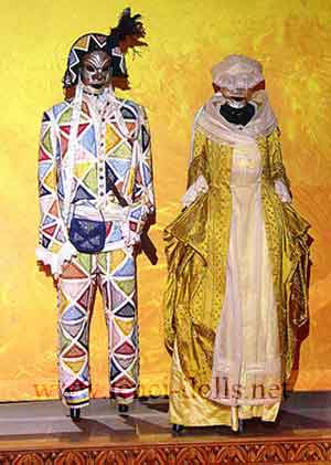 Costumes on display on the Costa Mediterranea