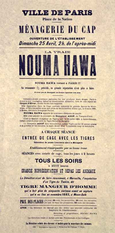 Poster 1886 Nouma Hawa - CLICK to Enlarge