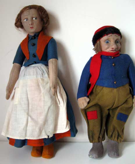Two Early Lenci Dolls